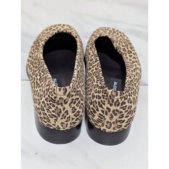 Liz Claiborne Girl's Black & Tan Leopard Print Fabric Flats Shoe Size 5.5M - Picture 5 of 8